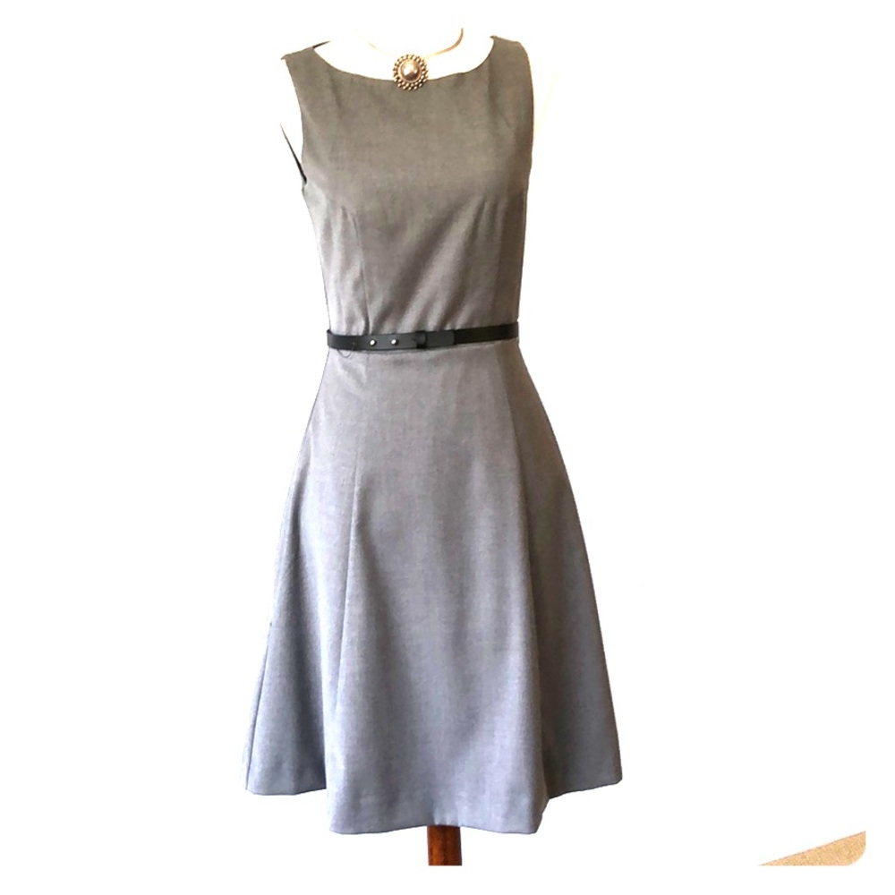 H&M gray sleeveless dress Mad Men office dress NWT